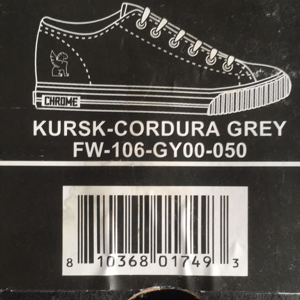 W’s: 6.5, M’s: 5 •Chrome Industries• Kursk-Cordura Grey Red Sole Cycling Sneaks - Picture 10 of 10